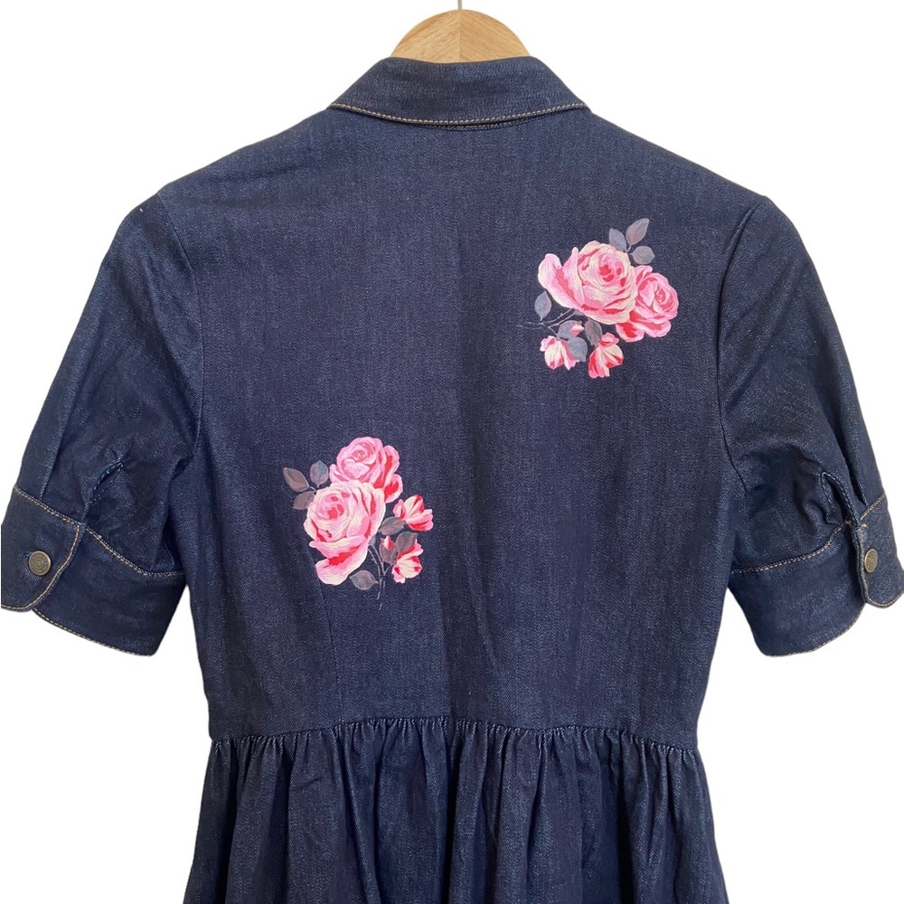 Kate Spade Broome Street Rose Denim Dress - Picture 13 of 16